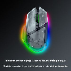 Chuột chơi game không dây Razer Basilisk V3 Pro 35K Phantom White