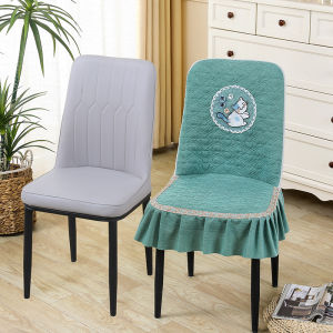 Ergonomic Chair Cover Arc Shape High-End Sensation Home Use Luxury Dining Chair Elastic Protection Cover Resistant to Cat Scratches