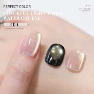 12ML 1-9PCS Ice Clear White Water Moonlight Cat Eye Gel Nail Polish universal Magnet Cat Eye Gel Polish UV Light Nails