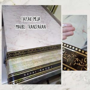 taplak meja makan waterproof motif Marble marmer mewah