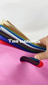 1 Kodi isi 20pcs Tas Kain Spunbond Goodie Bag Oval 20x6 murah ramah lingkungan bisa di lipat