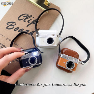 KISSCASE Ốp Máy Ảnh Dạ Quang Cổ Điển Cho Airpods 1 2 3 Pro Ốp Tai Nghe Bluetooth Pro Không Dây Ốp Bảo Vệ Silicon Mềm