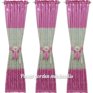 gorden korden hordeng jendela minimalis kupu kupu bahan tebal murah mewah