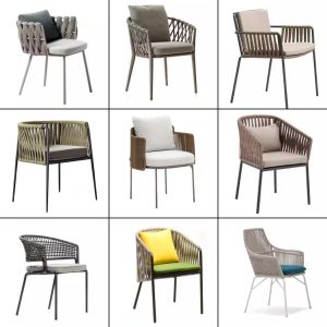 Scandinavian Style Outdoor Furniture for Villas Hotels and Restaurants High-End Vine Wicker Leisure Seat Ideal for Adults