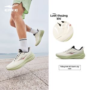 Erke | Giày Chạy Bộ Nam Hấp Thụ Sốc Thoáng Khí Đế Mềm Hàng Mới Thu