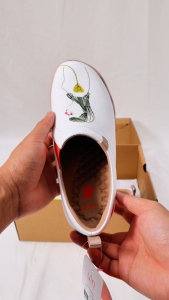 UIN Toledo I Womens Walking Travel Shoes Slip On Canvas Loafers Lightweight Art Painted Sneaker