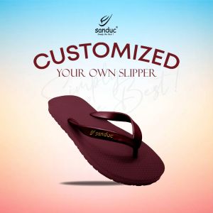 Sanduc Getah SR Lelaki Mix & Match Selipar Warna Maroon 8 Warna