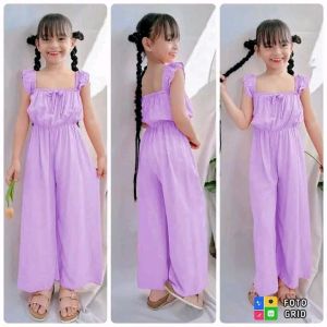 CHARMIE SLEEVELESS BUTTERFLY JUMPSUIT FOR KIDS ALANGAN PETITE SIZE 6-10 YEARS OLD ( SHANNIA ONLINE SHOP )