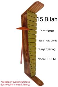 Mainan Anak Edukasi Gamelan Mini Plestur 15 Bilah