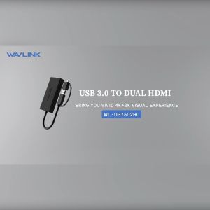 Wavlink USB 3.0 to Dual 4k HDMI Monitor Adapter Universal USB-C to Dual HDMI Hub Adaptor type-c to Dual HDMI adapter for Windows 7/8/8.1/10 M1/M2 MacOs 10.10x Or Above Chrome.Supports Mirror Mode/Expand Mode/Rotate Mode/Flip Mode