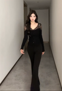 High Waist Slimming Bootcut Pants Korean Style One Button Design Fake Pocket Butt Lifting Long Commute Fashion Casual Trousers