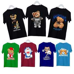 MBW Kaos Couple Kembar Motif Boneka Beruang 45ribu dapat 2pcs