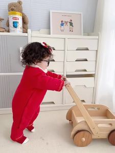 Multifunctional Wooden Baby Walker
