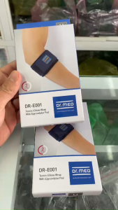 Bao đeo khuỷu tay Tennis có miếng đệm dr.med E001 thiết kế để giảm đau hỗ trợ phục hồi và phòng ngừa chấn thương cho những người thường xuyên hoạt động mạnh như vận động viên tennis golf cử tạ