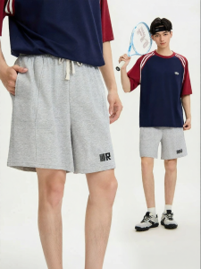 SANFU | Sporty Embroidery Casual Loose Breathable Shorts