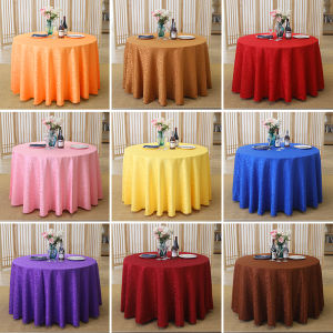 Round Hotel Banquet Household Tea Table Cloth for Wedding European Style
