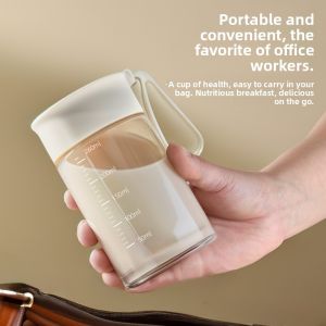 GIANXI | Portable Glass Water Bottle with Lid for Women