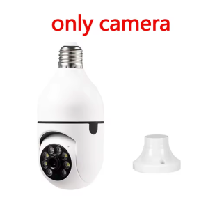 1MP E27 Bulb Camera Free App WiFi Wireless IP Cam AI Tracking Indoor Pet Baby Monitor 24H Home Security Video Surveillance