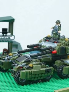 Army Tnak Truck Helicopter Multiple Model Building Block Toys for Boys Childrens Day Gift
