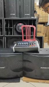 1SET speaker karaoke series K 108 K 110 K 112 - Audio One SPEAKER KARAOKE PASIF 8inch 10inch 12inch - ORIGINAL AUDIO ONE