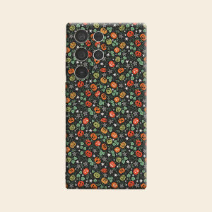 Halloween Pumpkin Vine Luxury Fashion Full Lens Protective Case for Samsung Galaxy S26 S25 S24 A56 A36 Plus Ultra