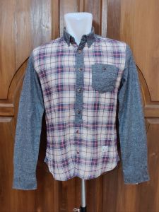 Kemeja Flanel Kombinasi Thursday Island Original Second Size S