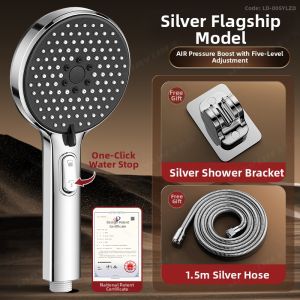 High Pressure Shower Head Set