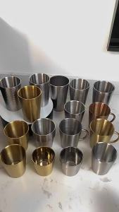 350/500ml 304 Stainless Steel Metal Cup Beer Cups Wine Coffee Household Office Bar Travel Camping Mugs Drinking Coffee Tea Mug