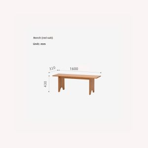 Summer Bench Dining Chair Living Room Backrest Seat Bedroom Bed End Stool Minimalist Double Cherrywood Shoe Changing Stool