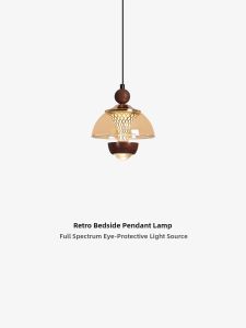 French Retro High-End Glass Pendant Light