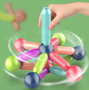 25/42/64 PCS Stick Ball Building Blocks Set Bricks Brain Puzzle Stacking Blocks Children Boy Girl Gift 益智拼装积木