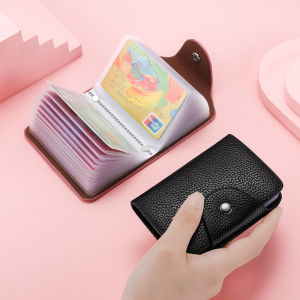 Japanese and Korean Style Ladies Card Holder Multi-Card Slot Men Credit Card Cover Business Card Holder Large Capacity Card Slot Mini ID Card Holder
