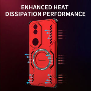 Efficient heat dissipation holes case For Xiaomi POCO X7 Pro X7Pro 5G Hard Armor Shockproof Casing Stand Holder Cover