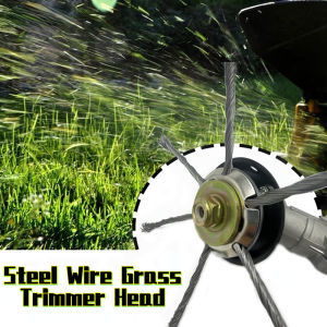 Steel Grass Trimmer Head 3 Or 6-Cutter Brush Cutter Wire Weed Blade