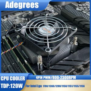 CPU Air Cooler 4PIN PWM PC Processors Ventilador Silent Cooling fan for Intel 1150/1151/1155/1156/1700/1200/1366 PC Radiator