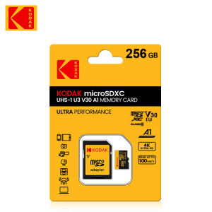 Kodak | KODAK Original U3 Micro Sd Card 128GB 256GB High Speed Microsd Memory Card HK HD Video TF card for DJI Pocket Cams PC Drones