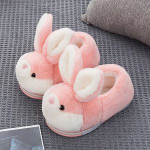 Kids Slippers Girl Fall and Winter 2024 New Arrival Girls and Boys Babys Bag with Childrens Indoor Household Hair Cotton Slippers
