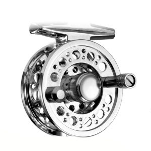 CNC Machine Aluminum Alloy Fly Fishing Reel 2+1BB 1:1 Speed Ratio Ice Fishing Wheel Left Right Exchange Flying Raft Reels Tool