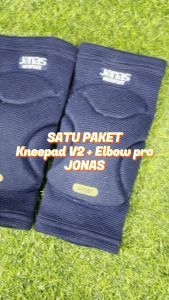 Kneepad V2 Jonas Elbow Pro Touch Pelindung Siku Lutut Olahraga Futsal Volly Warna Terbaru