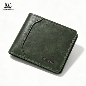 LouisWill Wallet for Mens Wallet Cash Slot Simple Short Wallet Soft PU Business Wallet Retro Wallet Multi-Card Position Wallets Travel Purses Coin Wallet