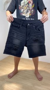 " MEN DENIM SHORT " กางเกงยีนส์ขาสั้นผู้ชาย ผ้ายืด ฟอกเฟดผ้านิ่ม ใ่ส่สบาย ไม่ร้อน (เป้าซิป) SIZE 28-52