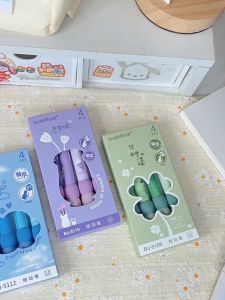 Set 4 bút gel ngòi 0.5mm có đệm tay êm ái nhiều màu LILA BDEMCF37
