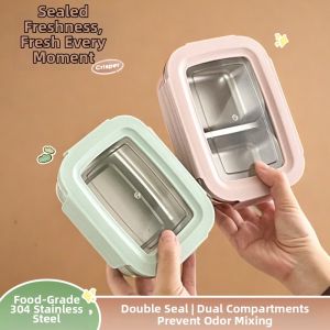 WORTHBUY | Sealable Childrens Stainless Steel Bento Box