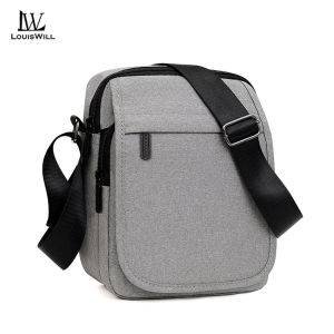 LouisWill Mens Shoulder Bag Waterproof Oxford Cloth Messenger Bag Leisure Sport Street Bag Phone Bag Travel Bag Business Bag Large Capacity Cross Body Bag Lightweight Casual Bag