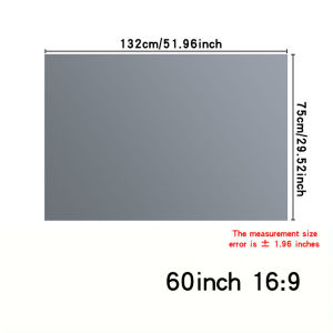 Metal anti glare screen simple version 30~133 inches no need for punching installation high-definition 4K projection screen