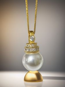 Pure Silver S925 Pearl Pendant DIY Accessories Gold And Silver Necklace Holder round Bar Bead 11-15mm New Fashion Jewelry