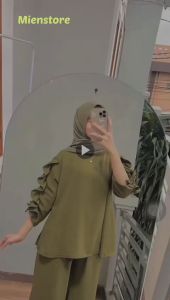 ONE SET DIFA | SETELAN WANITA CRINKLE AIRFLOW TERBARU