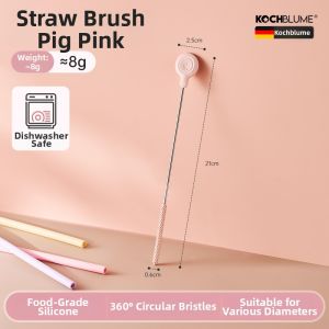 kochblume | Silicone Suction Straw Brush for Cups and Bottles