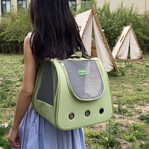 Ba lô vận chuyển Chó Mèo nhỏ thoáng khí moorpet kèm thảm nệm lót "mẫu mới" - Love pets shop