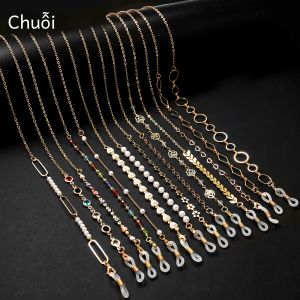 Acrylic Ngọc Trai Pha Lê Kính Mắt Dây Xích Nữ Hoa Thời Trang Dây Kim Loại 75Cm Bán Buôn Kính Mát Phụ Kiện